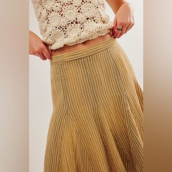 Free People Candace Midi Skirt Sz : S - Picture 3 of 10